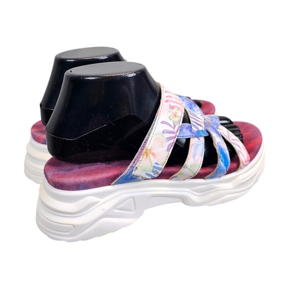 L'Artiste Spring Steps Figurette Floral Slip On Sandals Sz 39 Tropical Summer - Picture 4 of 13